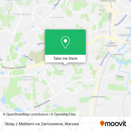 Sklep z Meblami na Zamówienie map