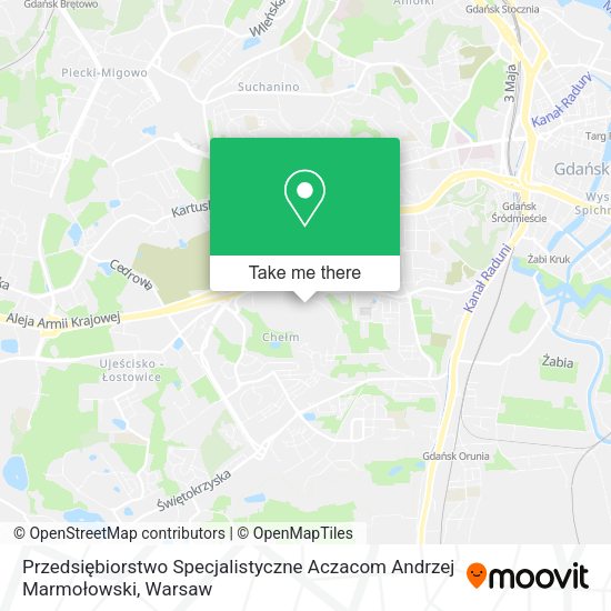 Przedsiębiorstwo Specjalistyczne Aczacom Andrzej Marmołowski map