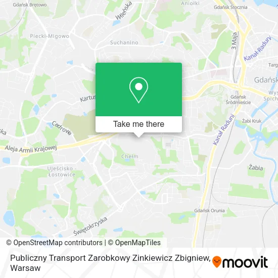 Карта Publiczny Transport Zarobkowy Zinkiewicz Zbigniew