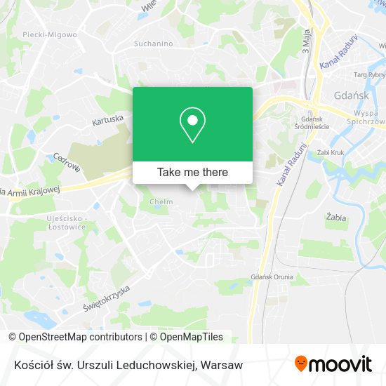 Kościół św. Urszuli Leduchowskiej map