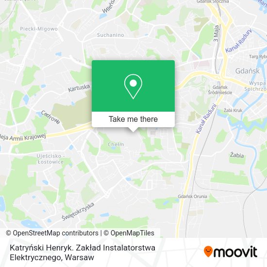 Katryński Henryk. Zakład Instalatorstwa Elektrycznego map