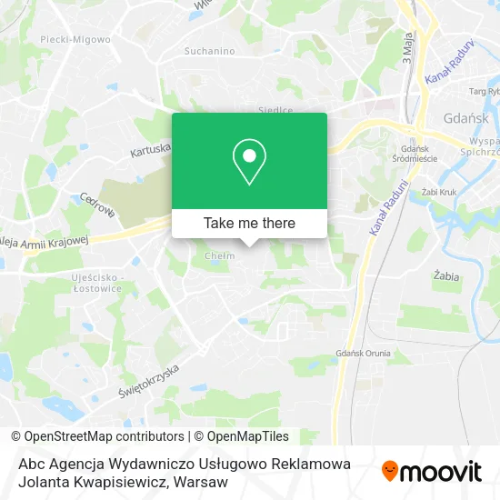 Карта Abc Agencja Wydawniczo Usługowo Reklamowa Jolanta Kwapisiewicz