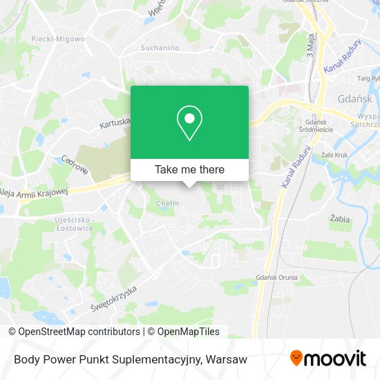 Body Power Punkt Suplementacyjny map