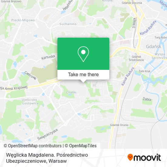 Węglicka Magdalena. Pośrednictwo Ubezpieczeniowe map