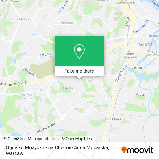 Ognisko Muzyczne na Chełmie Anna Mocarska map