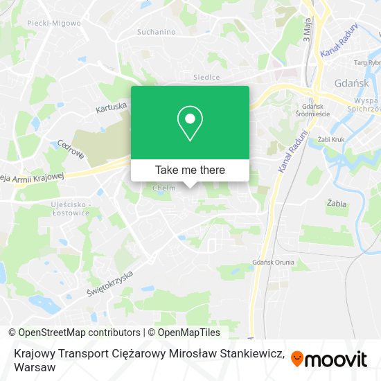 Krajowy Transport Ciężarowy Mirosław Stankiewicz map