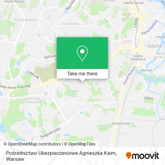 Pośrednictwo Ubezpieczeniowe Agnieszka Kaim map