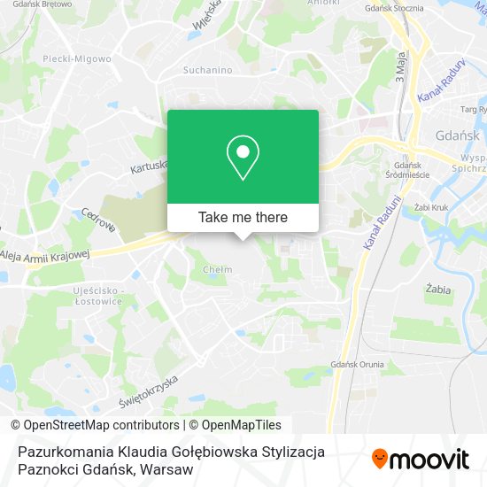 Pazurkomania Klaudia Gołębiowska Stylizacja Paznokci Gdańsk map