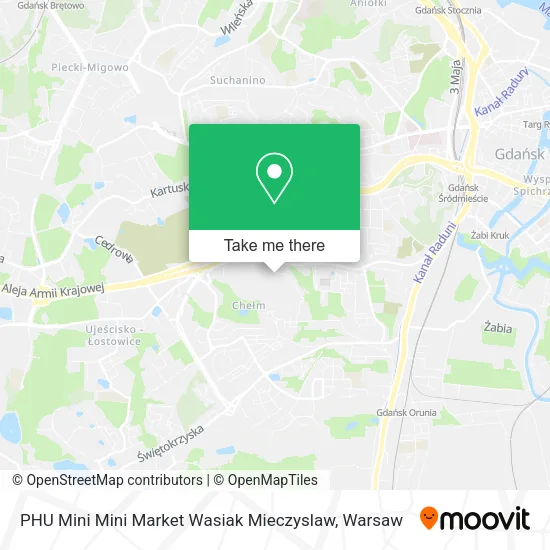 Карта PHU Mini Mini Market Wasiak Mieczyslaw