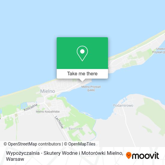 Wypożyczalnia - Skutery Wodne i Motorówki Mielno map