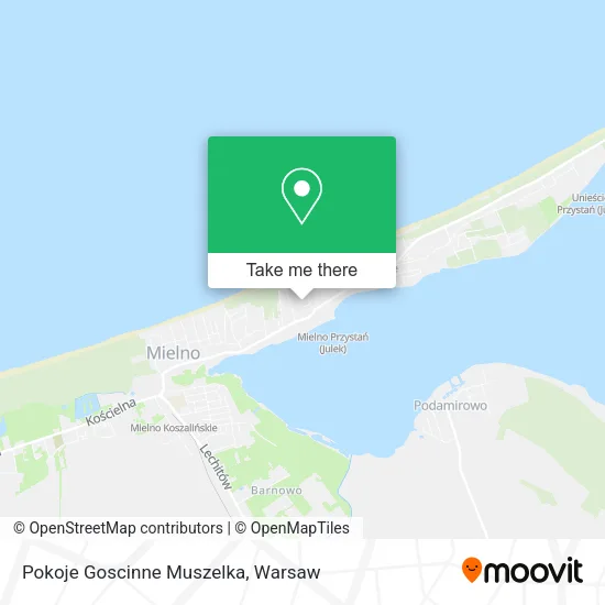 Карта Pokoje Goscinne Muszelka