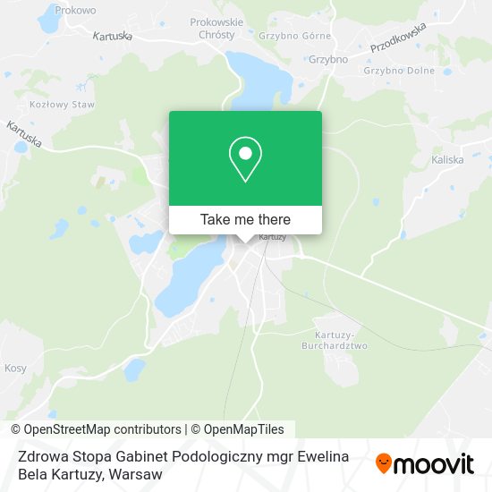 Zdrowa Stopa Gabinet Podologiczny mgr Ewelina Bela Kartuzy map