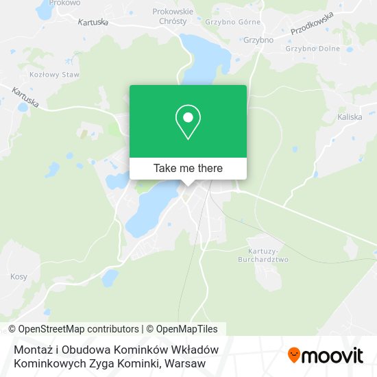 Montaż i Obudowa Kominków Wkładów Kominkowych Zyga Kominki map