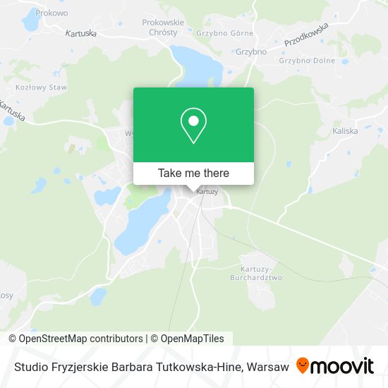 Studio Fryzjerskie Barbara Tutkowska-Hine map