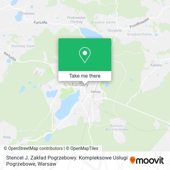 Stencel J. Zakład Pogrzebowy. Kompleksowe Usługi Pogrzebowe map