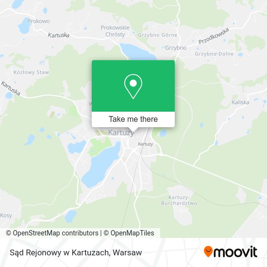 Sąd Rejonowy w Kartuzach map