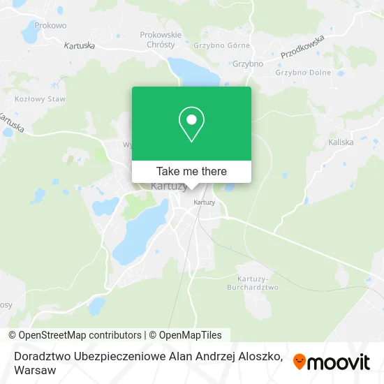 Карта Doradztwo Ubezpieczeniowe Alan Andrzej Aloszko