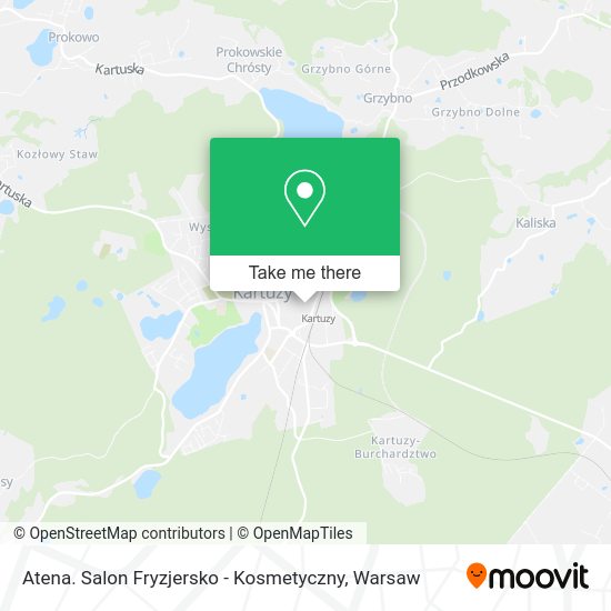 Atena. Salon Fryzjersko - Kosmetyczny map