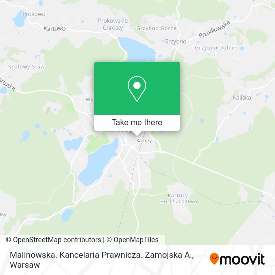 Malinowska. Kancelaria Prawnicza. Zamojska A. map