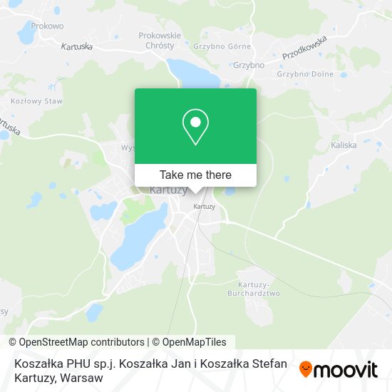 Koszałka PHU sp.j. Koszałka Jan i Koszałka Stefan Kartuzy map