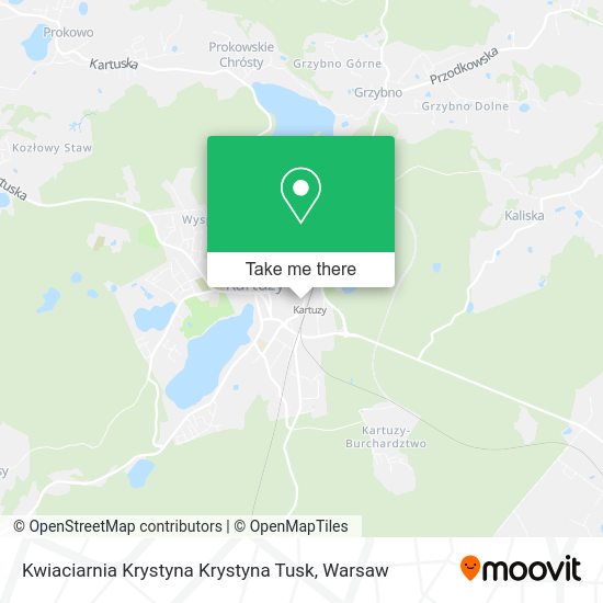 Карта Kwiaciarnia Krystyna Krystyna Tusk