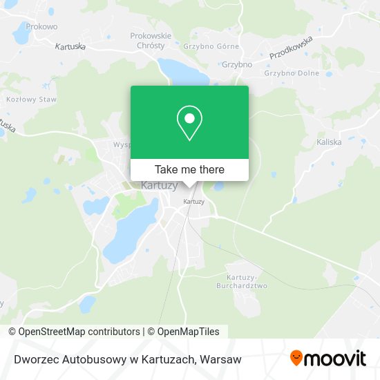 Dworzec Autobusowy w Kartuzach map