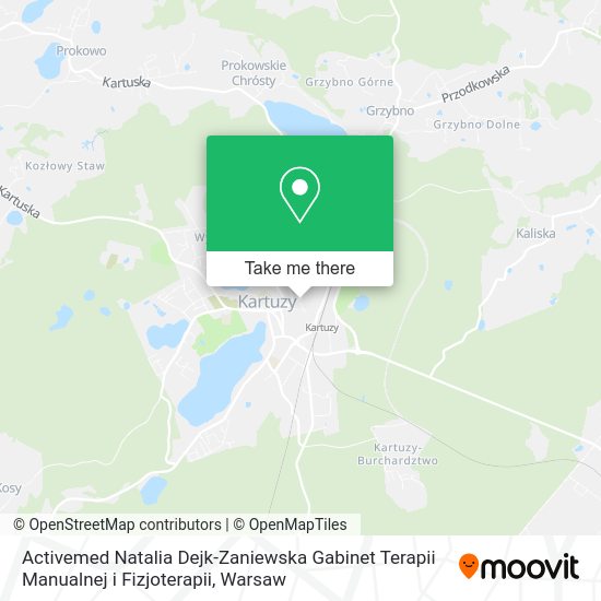 Activemed Natalia Dejk-Zaniewska Gabinet Terapii Manualnej i Fizjoterapii map