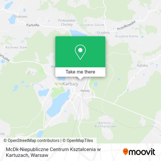 McDk-Niepubliczne Centrum Kształcenia w Kartuzach map