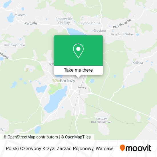 Polski Czerwony Krzyż. Zarząd Rejonowy map