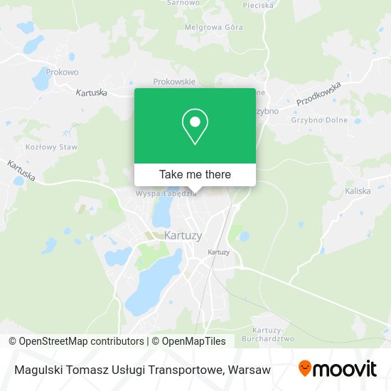 Magulski Tomasz Usługi Transportowe map