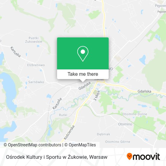 Ośrodek Kultury i Sportu w Żukowie map