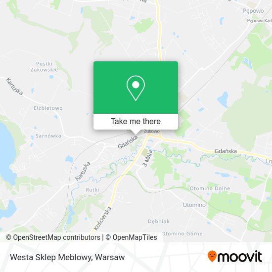 Westa Sklep Meblowy map