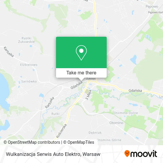 Карта Wulkanizacja Serwis Auto Elektro