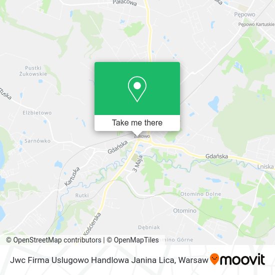 Jwc Firma Uslugowo Handlowa Janina Lica map