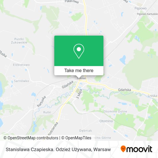 Stanisława Czapieska. Odzież Używana map