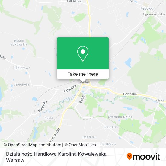 Działalność Handlowa Karolina Kowalewska map