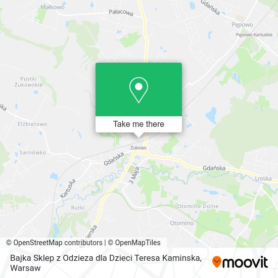 Bajka Sklep z Odzieza dla Dzieci Teresa Kaminska map