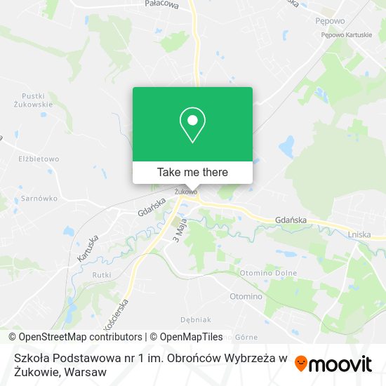 Szkoła Podstawowa nr 1 im. Obrońców Wybrzeża w Żukowie map