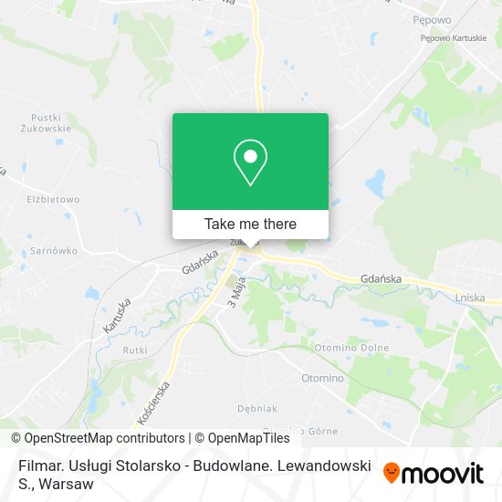 Filmar. Usługi Stolarsko - Budowlane. Lewandowski S. map