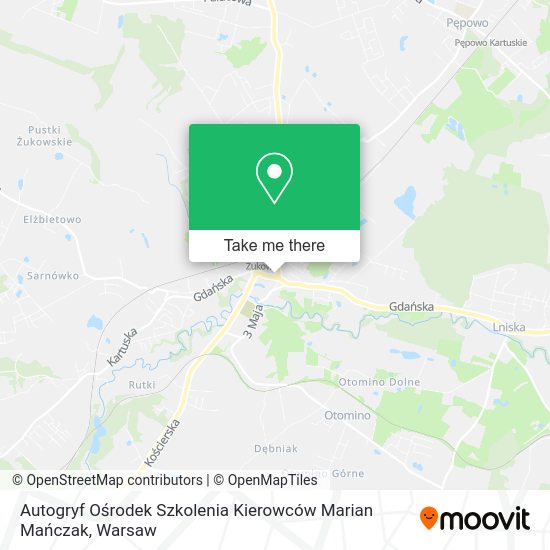 Autogryf Ośrodek Szkolenia Kierowców Marian Mańczak map