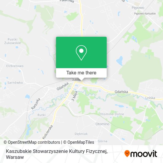 Kaszubskie Stowarzyszenie Kultury Fizycznej map