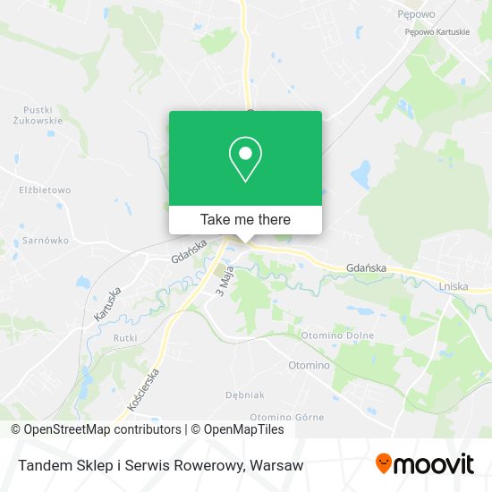 Tandem Sklep i Serwis Rowerowy map