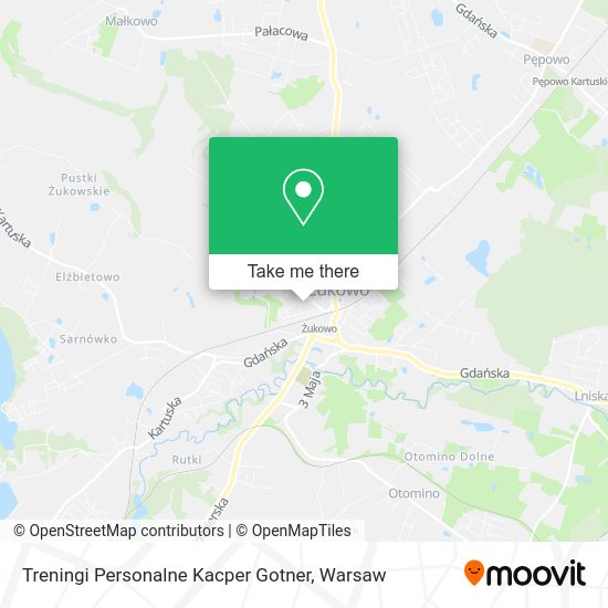 Treningi Personalne Kacper Gotner map