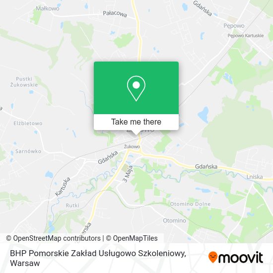 BHP Pomorskie Zakład Usługowo Szkoleniowy map