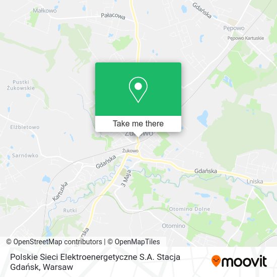 Polskie Sieci Elektroenergetyczne S.A. Stacja Gdańsk map