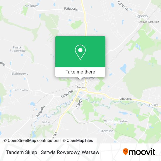 Tandem Sklep i Serwis Rowerowy map