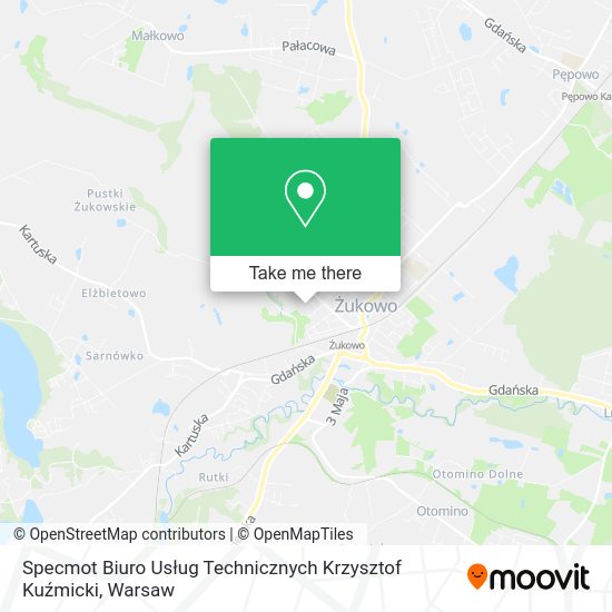 Specmot Biuro Usług Technicznych Krzysztof Kuźmicki map