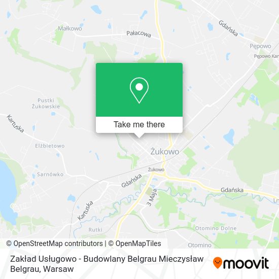 Zakład Usługowo - Budowlany Belgrau Mieczysław Belgrau map