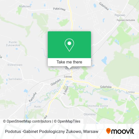 Podotus -Gabinet Podologiczny Żukowo map