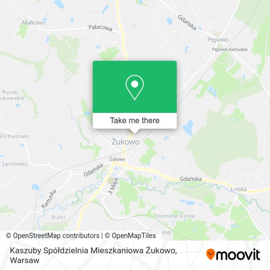 Kaszuby Spółdzielnia Mieszkaniowa Żukowo map